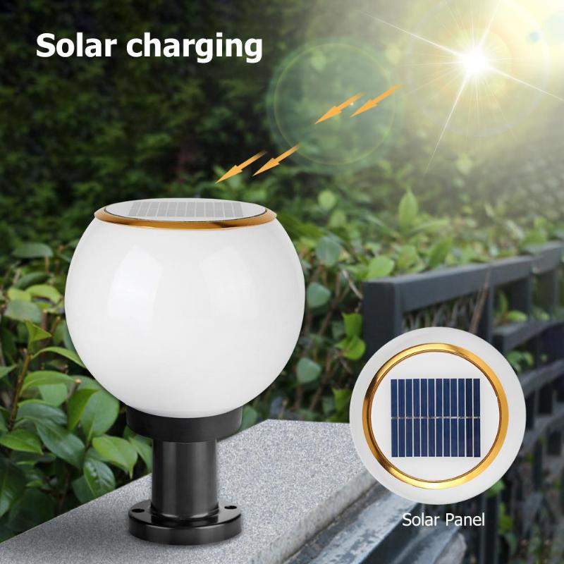 Waterproof Solar Power LED Bollard Light Outdoor Garden Garden Security Lamp