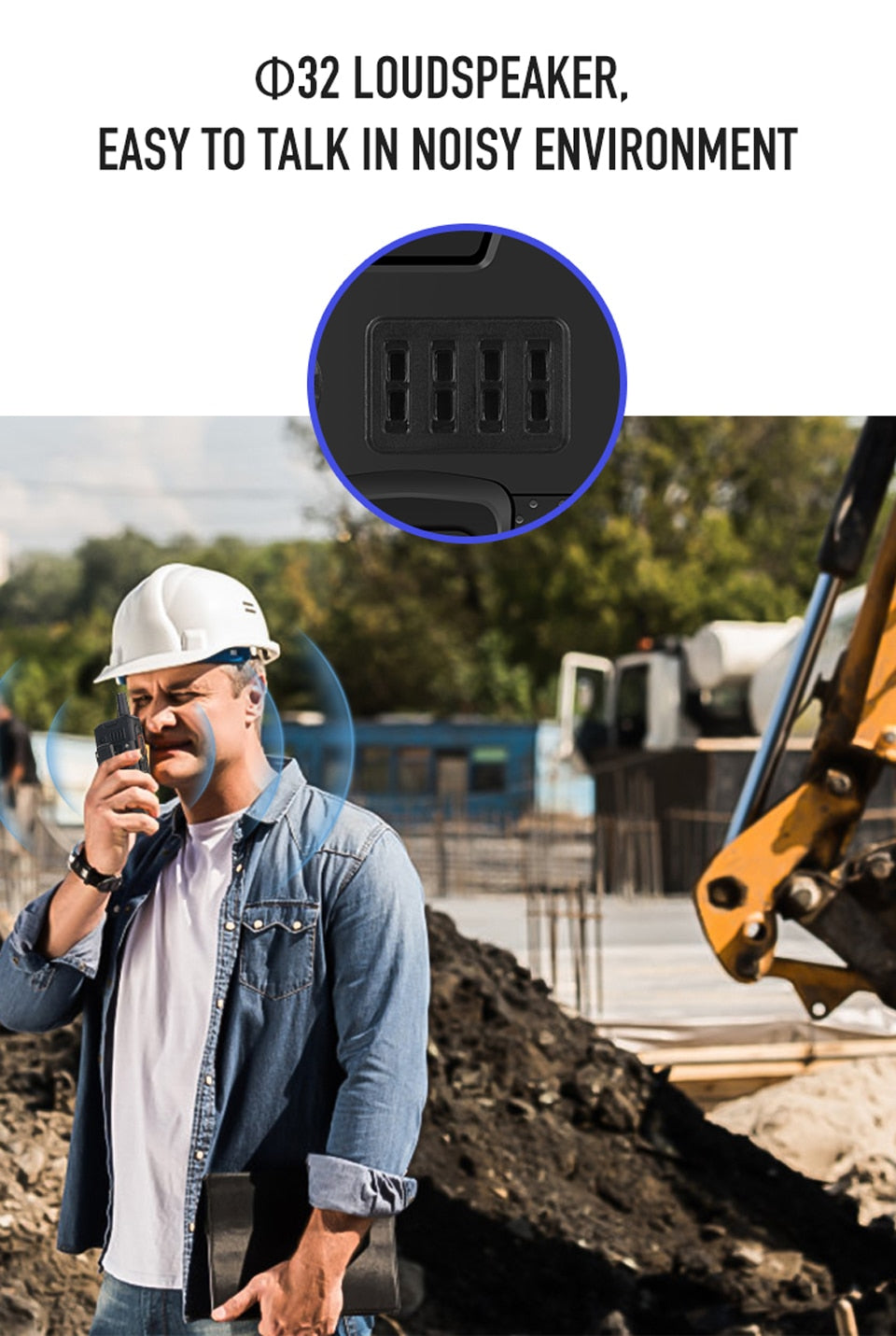 UNIWA Zello Walkie Talkie 4G Mobile Phone 4000mAh Waterproof Rugged 2.4'' Touch Screen