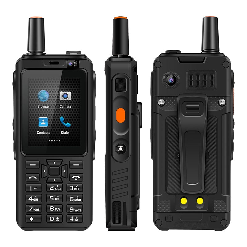 UNIWA Zello Walkie Talkie 4G Mobile Phone 4000mAh Waterproof Rugged 2.4'' Touch Screen