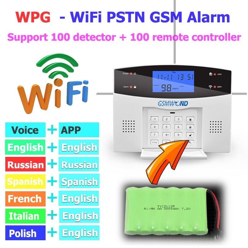 Wifi GSM PSTN Alarm System 433MHz Wireless Sensor Detector Automatic Dial Recording Home Security System Home Security Systems Smart Home Advances