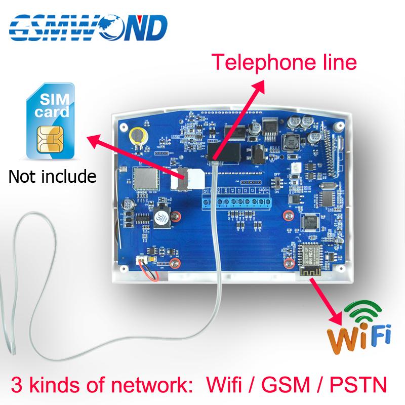 Wifi GSM PSTN Alarm System 433MHz Wireless Sensor Detector Automatic Dial Recording Home Security System Home Security Systems Smart Home Advances