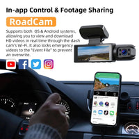 1080P WIFI Dual camera Dash Cam for cars,Front And Inside,car camera with IR Night Vision,Loop Recording,wide angle Car DVR Came - Smart Home Advances