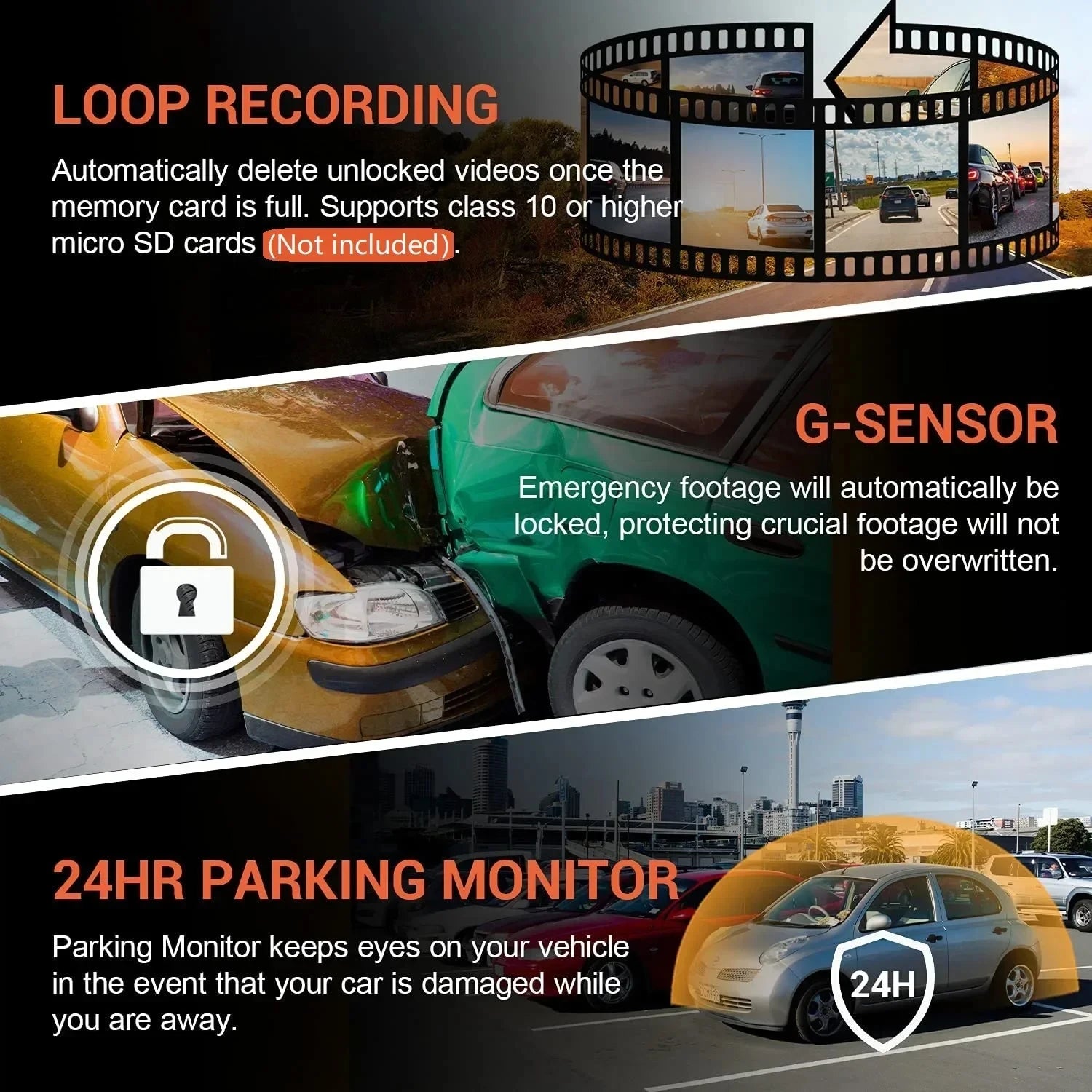 1080P WIFI Dual camera Dash Cam for cars,Front And Inside,car camera with IR Night Vision,Loop Recording,wide angle Car DVR Came - Smart Home Advances