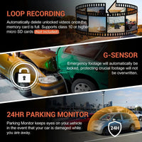 1080P WIFI Dual camera Dash Cam for cars,Front And Inside,car camera with IR Night Vision,Loop Recording,wide angle Car DVR Came - Smart Home Advances