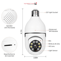 360° 1080P IP E27 Light Bulb Camera Wi - Fi IR Night Smart Home Wireless - Smart Home Advances
