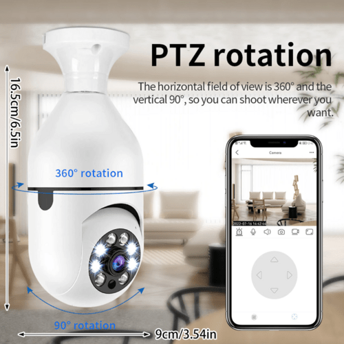 360° 1080P IP E27 Light Bulb Camera Wi - Fi IR Night Smart Home Wireless - Smart Home Advances