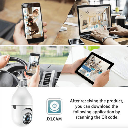 360° 1080P IP E27 Light Bulb Camera Wi - Fi IR Night Smart Home Wireless - Smart Home Advances