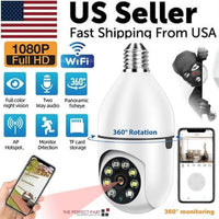360° 1080P IP E27 Light Bulb Camera Wi - Fi IR Night Smart Home Wireless - Smart Home Advances