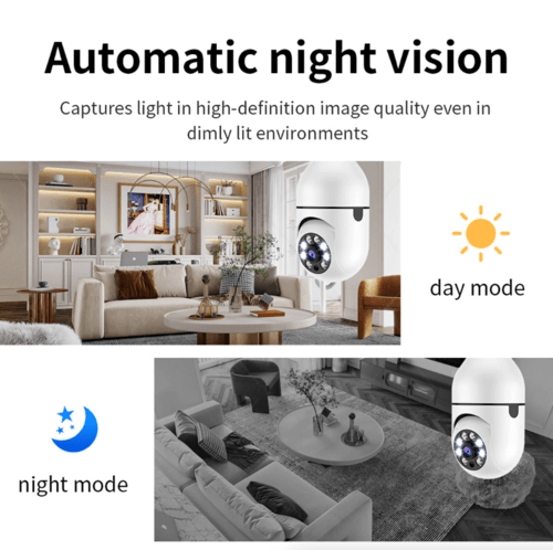 360° 1080P IP E27 Light Bulb Camera Wi - Fi IR Night Smart Home Wireless - Smart Home Advances