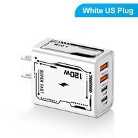 4 Ports USB C PD Charger Quick Charge 3.0 Type C USB Phone Chargers Fast Charging Adapter For iPhone 15 14 Samsung Xiaomi Huawei - Smart Home Advances