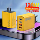 4 Ports USB C PD Charger Quick Charge 3.0 Type C USB Phone Chargers Fast Charging Adapter For iPhone 15 14 Samsung Xiaomi Huawei - Smart Home Advances