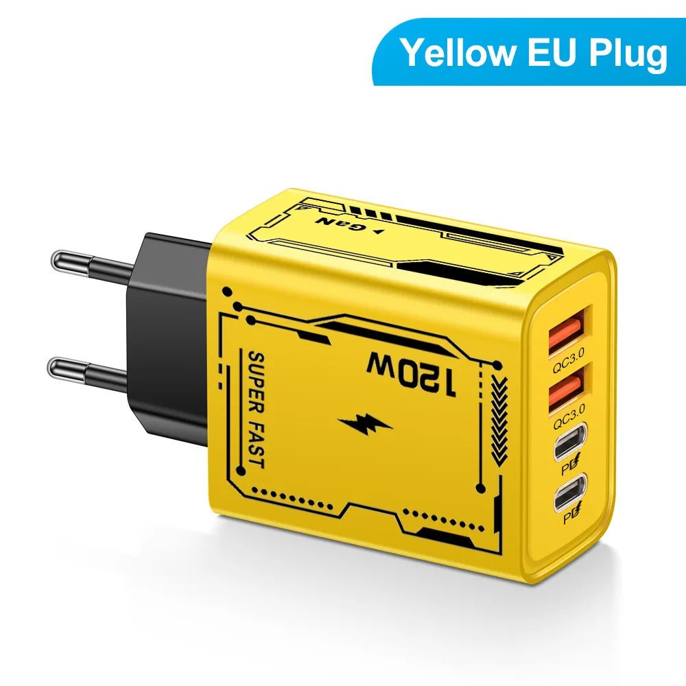 4 Ports USB C PD Charger Quick Charge 3.0 Type C USB Phone Chargers Fast Charging Adapter For iPhone 15 14 Samsung Xiaomi Huawei - Smart Home Advances