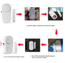 6 PCS WIRELESS Home Window Door Burglar Security ALARM System Magnetic - Smart Home Advances