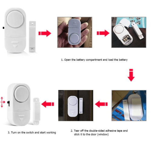 6 PCS WIRELESS Home Window Door Burglar Security ALARM System Magnetic - Smart Home Advances