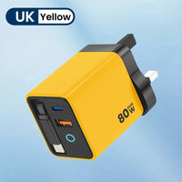 80W Super Fast Charge Type C USB Phone Charger With Telescopic USB C Cable For Iphone 16 15 Samsung Laptop With Light - Smart Home Advances