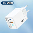 80W Super Fast Charge Type C USB Phone Charger With Telescopic USB C Cable For Iphone 16 15 Samsung Laptop With Light - Smart Home Advances