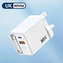 80W Super Fast Charge Type C USB Phone Charger With Telescopic USB C Cable For Iphone 16 15 Samsung Laptop With Light - Smart Home Advances
