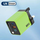 80W Super Fast Charge Type C USB Phone Charger With Telescopic USB C Cable For Iphone 16 15 Samsung Laptop With Light - Smart Home Advances