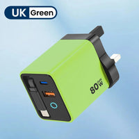 80W Super Fast Charge Type C USB Phone Charger With Telescopic USB C Cable For Iphone 16 15 Samsung Laptop With Light - Smart Home Advances