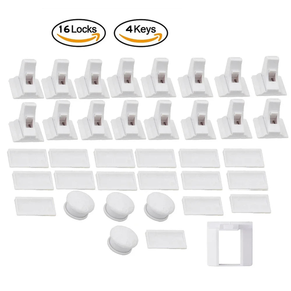 Children Protection Baby Safety Lock Magnetic Child Lock Drawer Latch Cabinet Door Lock Limiter Children Security Locks - Smart Home Advances