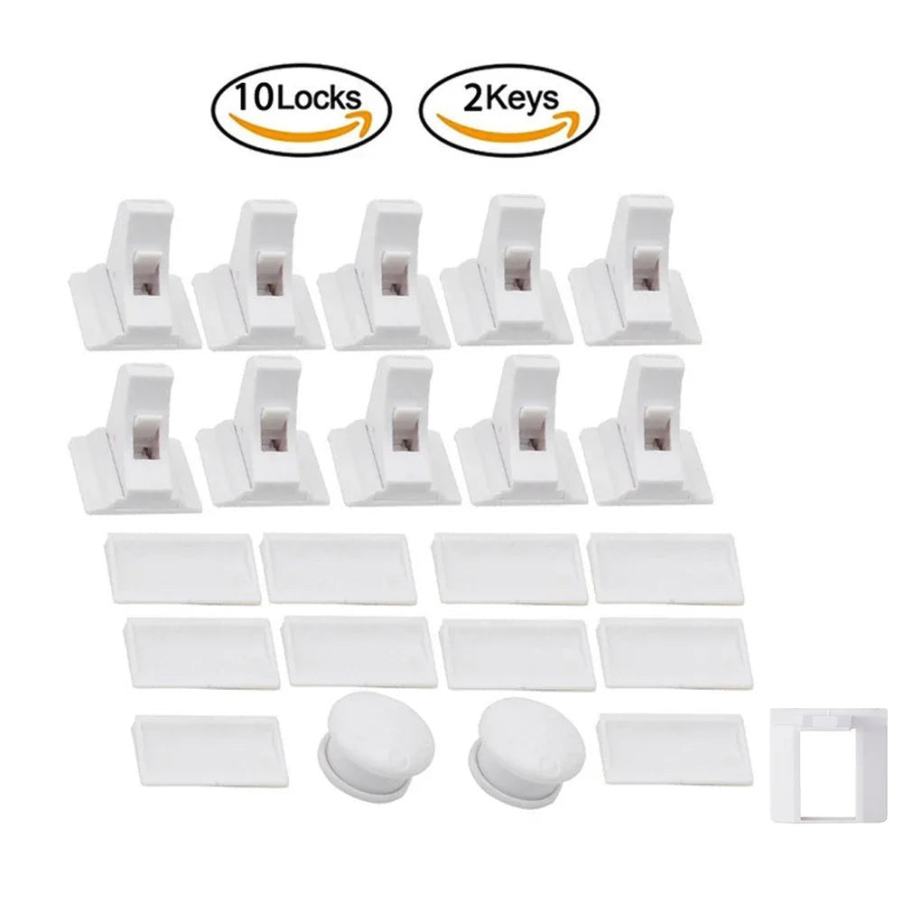 Children Protection Baby Safety Lock Magnetic Child Lock Drawer Latch Cabinet Door Lock Limiter Children Security Locks - Smart Home Advances