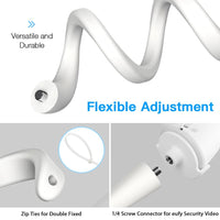 Flexible Twist Mount Bracket for eufy Security 720P Video Baby Monitor Camera,Attaches to Crib Cot Shelves or Furniture - Smart Home Advances