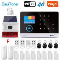 GauTone PG103 Tuya 4G 3G Alarm System GSM Home Security With IP Camera Wireless Solar Siren Support Alexa Smart Life - Smart Home Advances