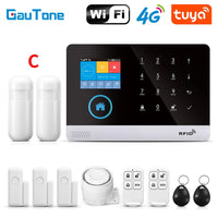 GauTone PG103 Tuya 4G 3G Alarm System GSM Home Security With IP Camera Wireless Solar Siren Support Alexa Smart Life - Smart Home Advances