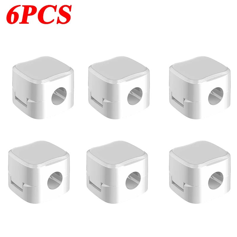 Magnetic Cable Clip Cable Holder Adhesive Wire Keeper Cord Cable Organizer for Home Office Under Desk Management - Smart Home Advances