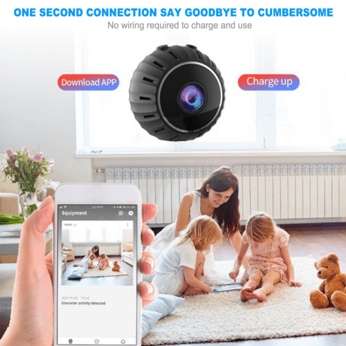 Mini Hidden Spy Nanny Camera Wireless Home Security HD - Smart Home Advances