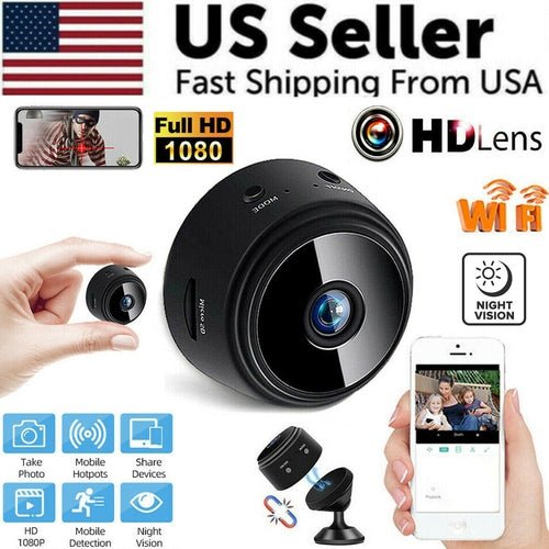 Mini Hidden Spy Nanny Camera Wireless Home Security HD - Smart Home Advances