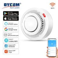 Tuya Smart WiFi Smoke Sensor Fire Protection Smoke Detector 85dB Sound Security System Firefighters Smartlife APP Control - Smart Home Advances