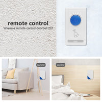 Smart Wireless Remote Control Doorbell 32 Tune Songs Battery Powered Security Electric Door Ring