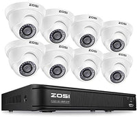 ZOSI Home Security Camera System, 8 Channel Surveillance DVR 1080p Weatherproof Dome Camera Home Security Systems Smart Home Advances 
