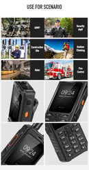 UNIWA Zello Walkie Talkie 4G Mobile Phone 4000mAh Waterproof Rugged 2.4'' Touch Screen