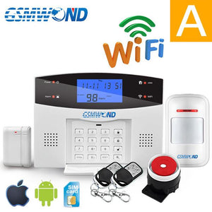 Wifi GSM PSTN Alarm System 433MHz Wireless Sensor Detector Automatic Dial Recording Home Security System Home Security Systems Smart Home Advances Type A English 