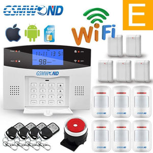 Wifi GSM PSTN Alarm System 433MHz Wireless Sensor Detector Automatic Dial Recording Home Security System Home Security Systems Smart Home Advances Type E English 