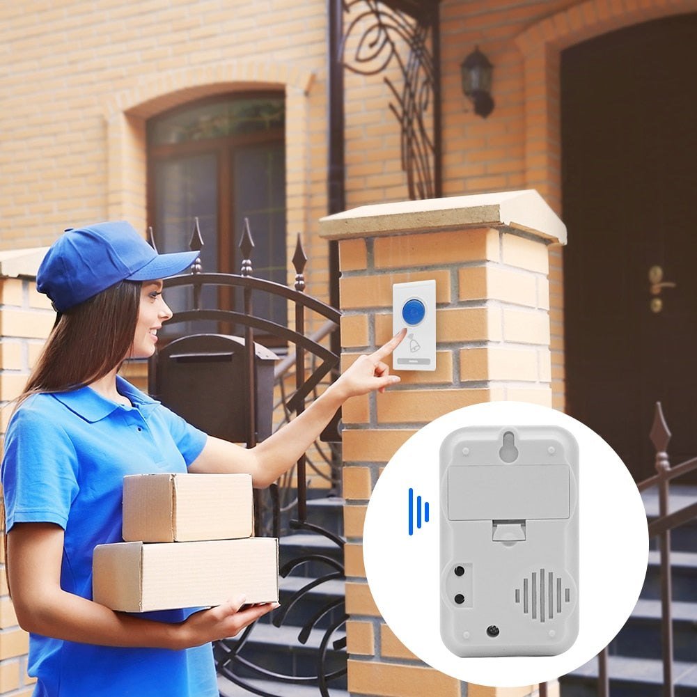 Smart Wireless Remote Control Doorbell 32 Tune Songs Battery Powered Security Electric Door Ring