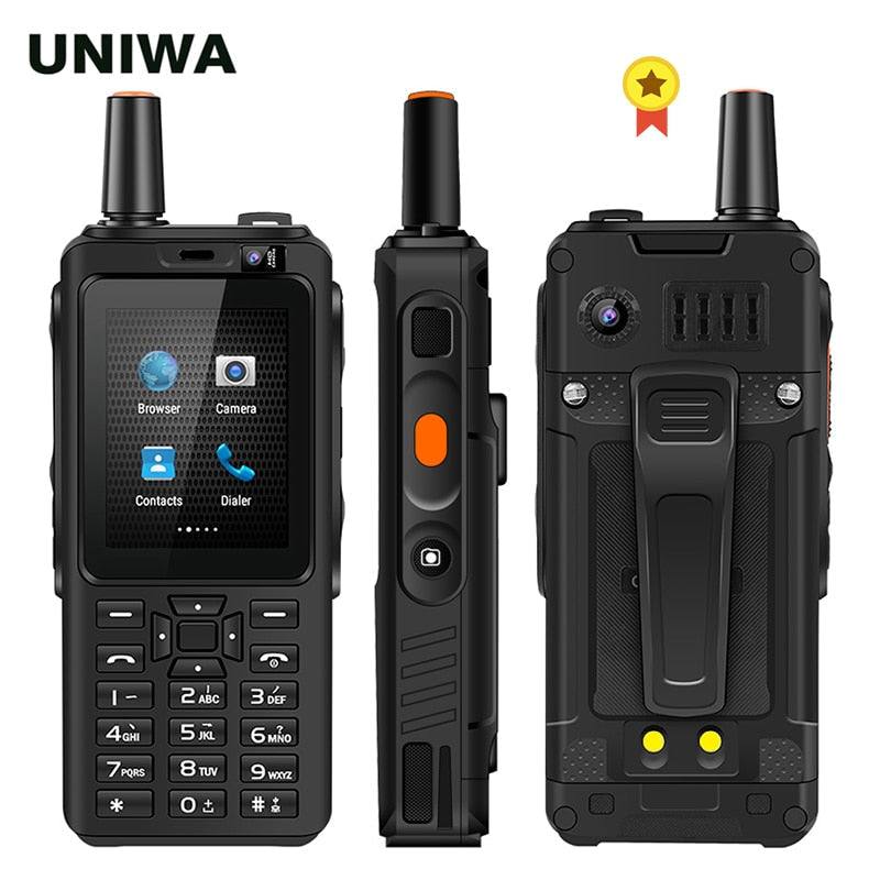UNIWA Zello Walkie Talkie 4G Mobile Phone 4000mAh Waterproof Rugged 2.4'' Touch Screen