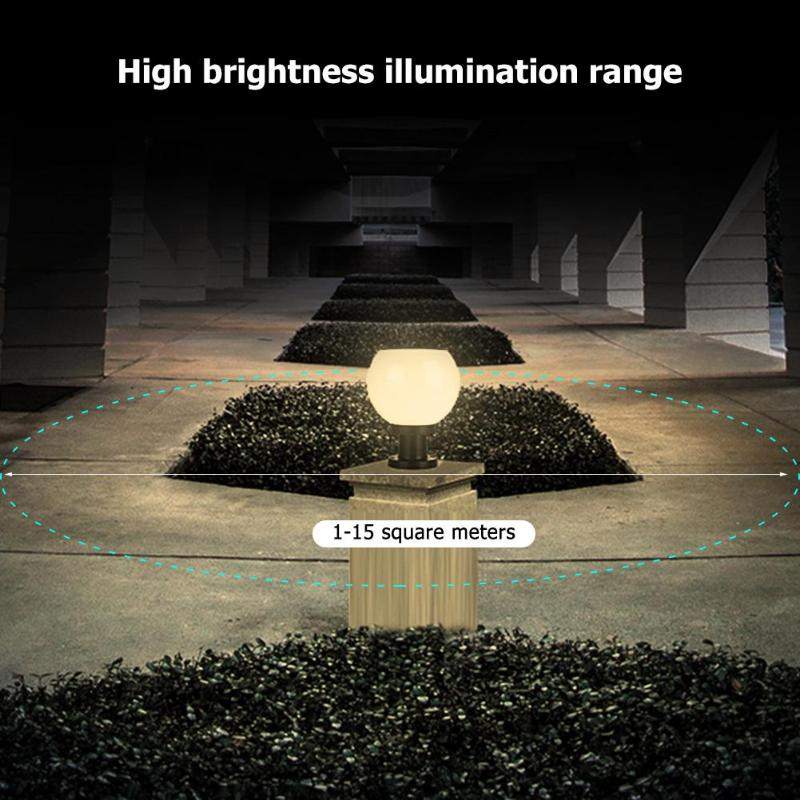 Waterproof Solar Power LED Bollard Light Outdoor Garden Garden Security Lamp - Smart Home Advances