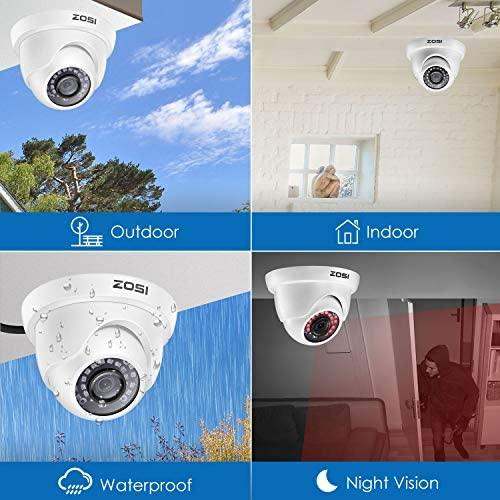 ZOSI Home Security Camera System, 8 Channel Surveillance DVR 1080p Weatherproof Dome Camera - Smart Home Advances