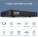 ZOSI Home Security Camera System, 8 Channel Surveillance DVR 1080p Weatherproof Dome Camera - Smart Home Advances